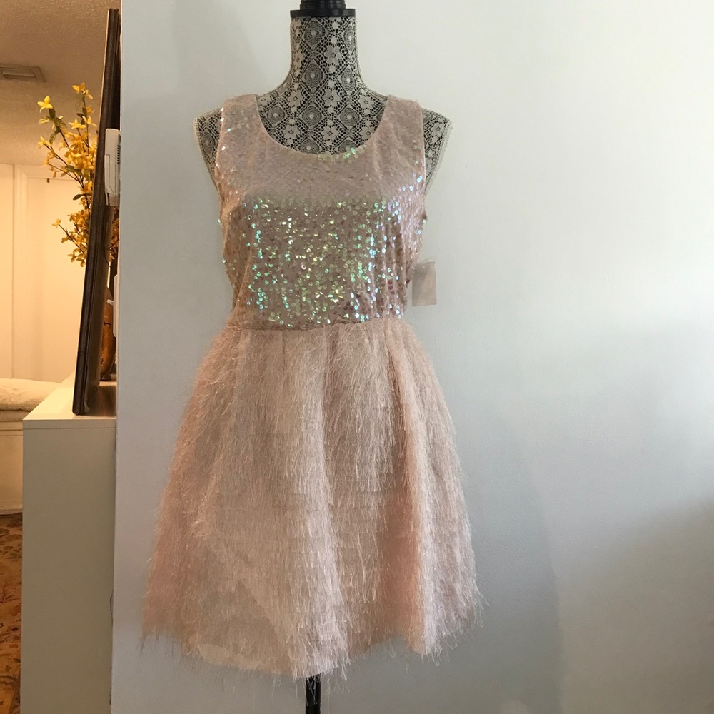 Light Pink Charlotte Russe Sequin Dress